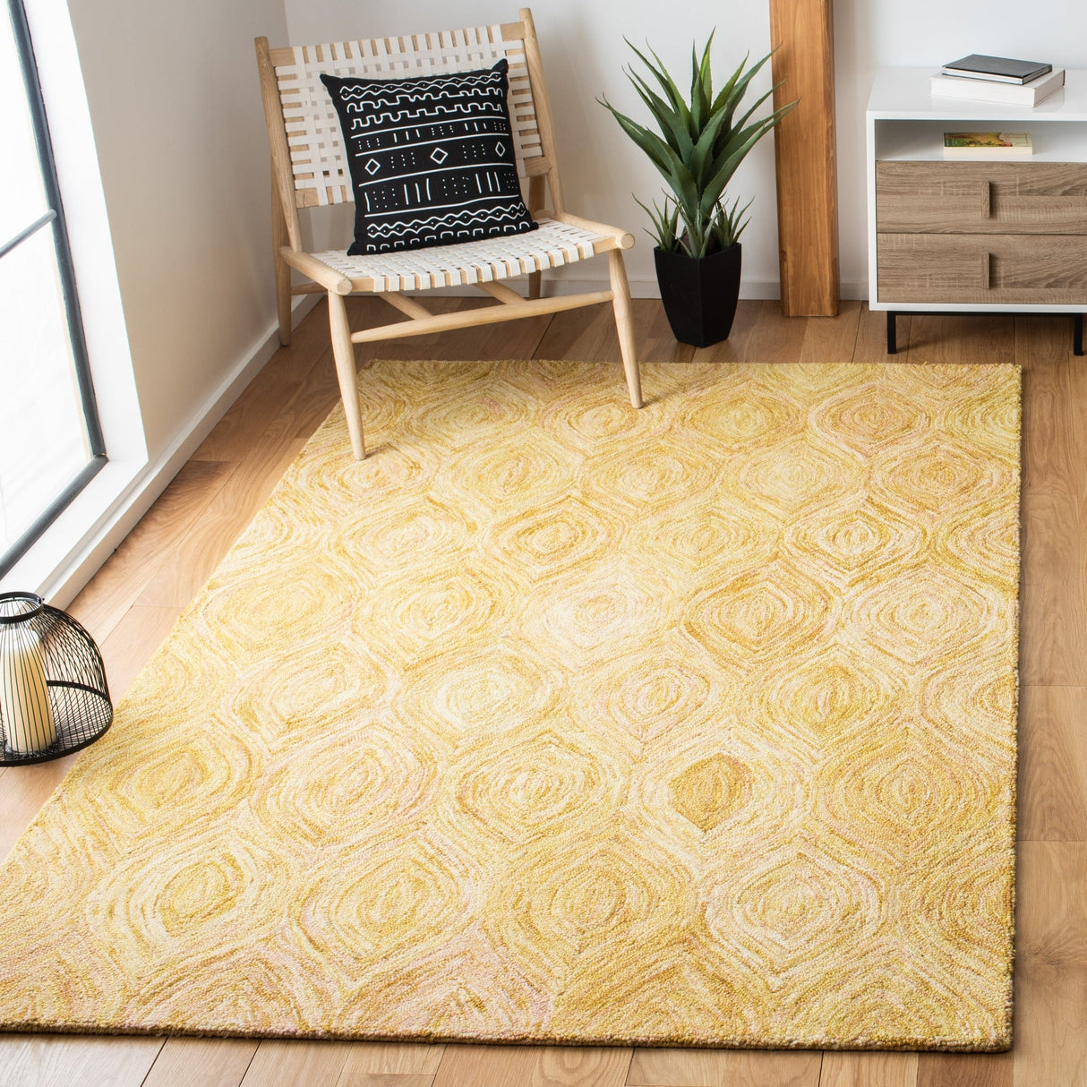Safavieh Ikat Ikt631D Gold Rugs - Safavieh - ikt631d - 3