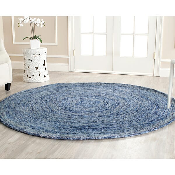 Safavieh Ikat Ikt633A Dark Blue / Multi Rugs - Safavieh - ikt633a - 4sq