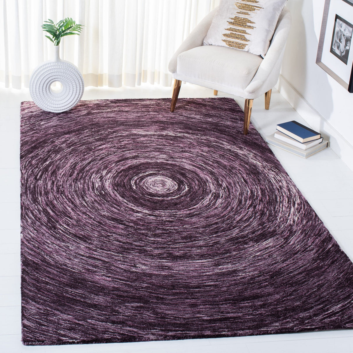 Safavieh Ikat Ikt633P Purple Rugs - Safavieh - ikt633p - 3