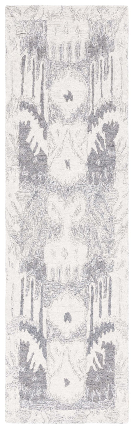 Safavieh Ikat Ikt651F Light Grey/Ivory Rug - Safavieh - ikt651f - 28