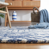 Safavieh Ikat Ikt651M Blue/Ivory Rug - Safavieh - ikt651m - 6r