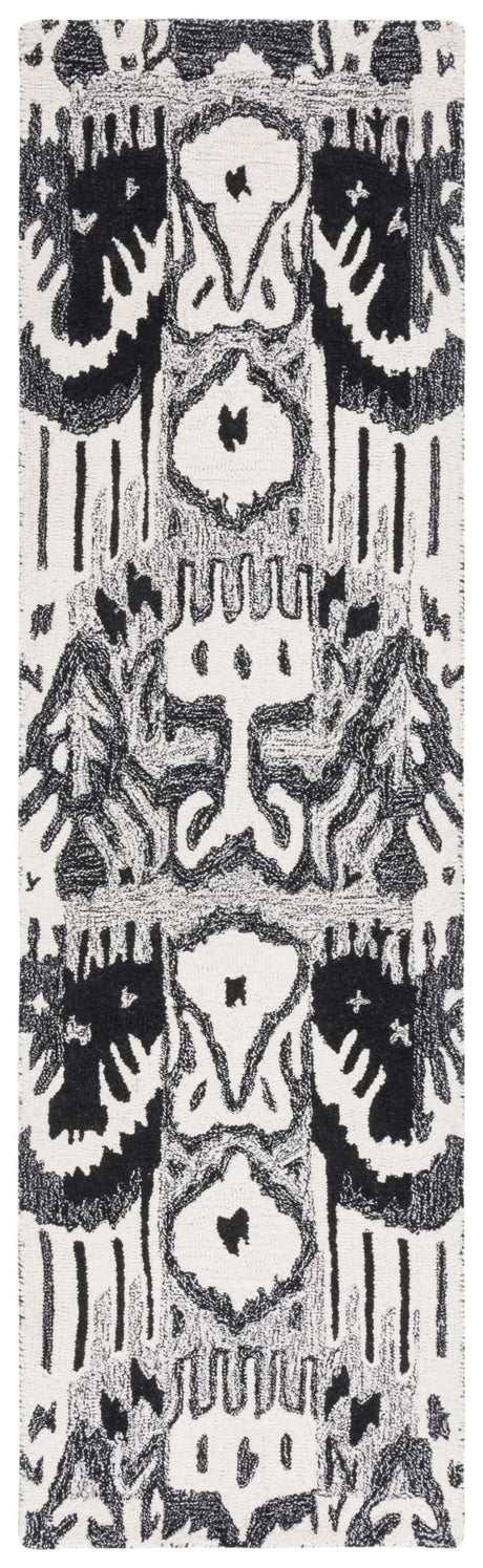 Safavieh Ikat Ikt651Z Black/Ivory Rug - Safavieh - ikt651z - 28