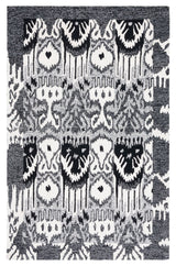 Safavieh Ikat Ikt651Z Black/Ivory Rug - Safavieh - ikt651z - 3