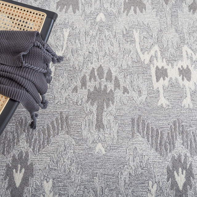 Safavieh Ikat Ikt652F Grey/Ivory Rug - Safavieh - ikt652f - 6r
