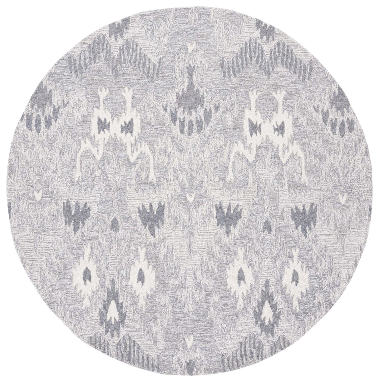 Safavieh Ikat Ikt652F Grey/Ivory Rug - Safavieh - ikt652f - 6r
