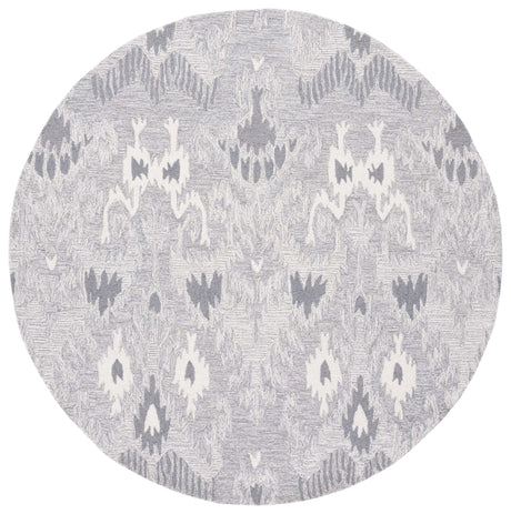 Safavieh Ikat Ikt652F Grey/Ivory Rug - Safavieh - ikt652f - 6r