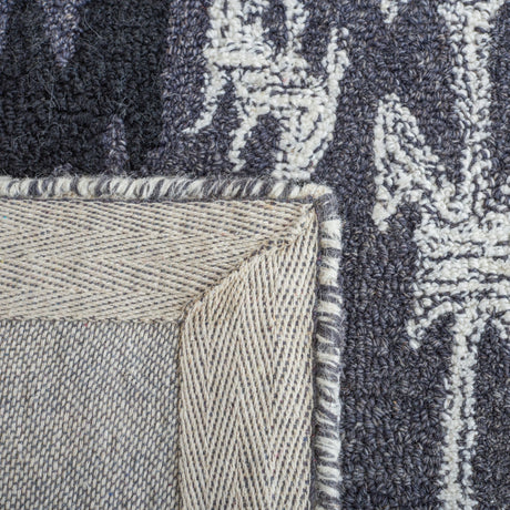 Safavieh Ikat Ikt652Z Grey/Black Rug - Safavieh - ikt652z - 6r