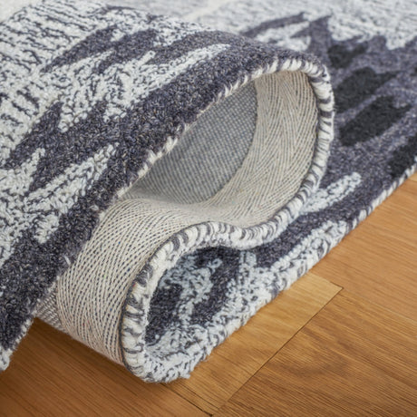 Safavieh Ikat Ikt652Z Grey/Black Rug - Safavieh - ikt652z - 6r