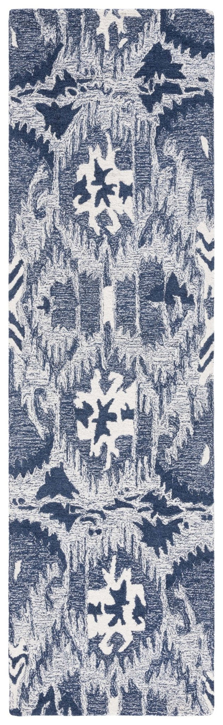Safavieh Ikat Ikt654M Blue/Ivory Rug - Safavieh - ikt654m - 28