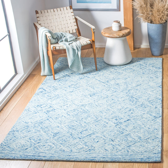 Safavieh Ikat Ikt704M Blue Rugs - Safavieh - ikt704m - 3