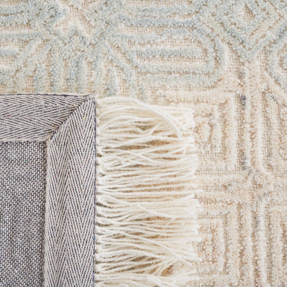 Safavieh Ikat Ikt805B Ivory/Light Blue Rug - Safavieh - ikt805b - 6r