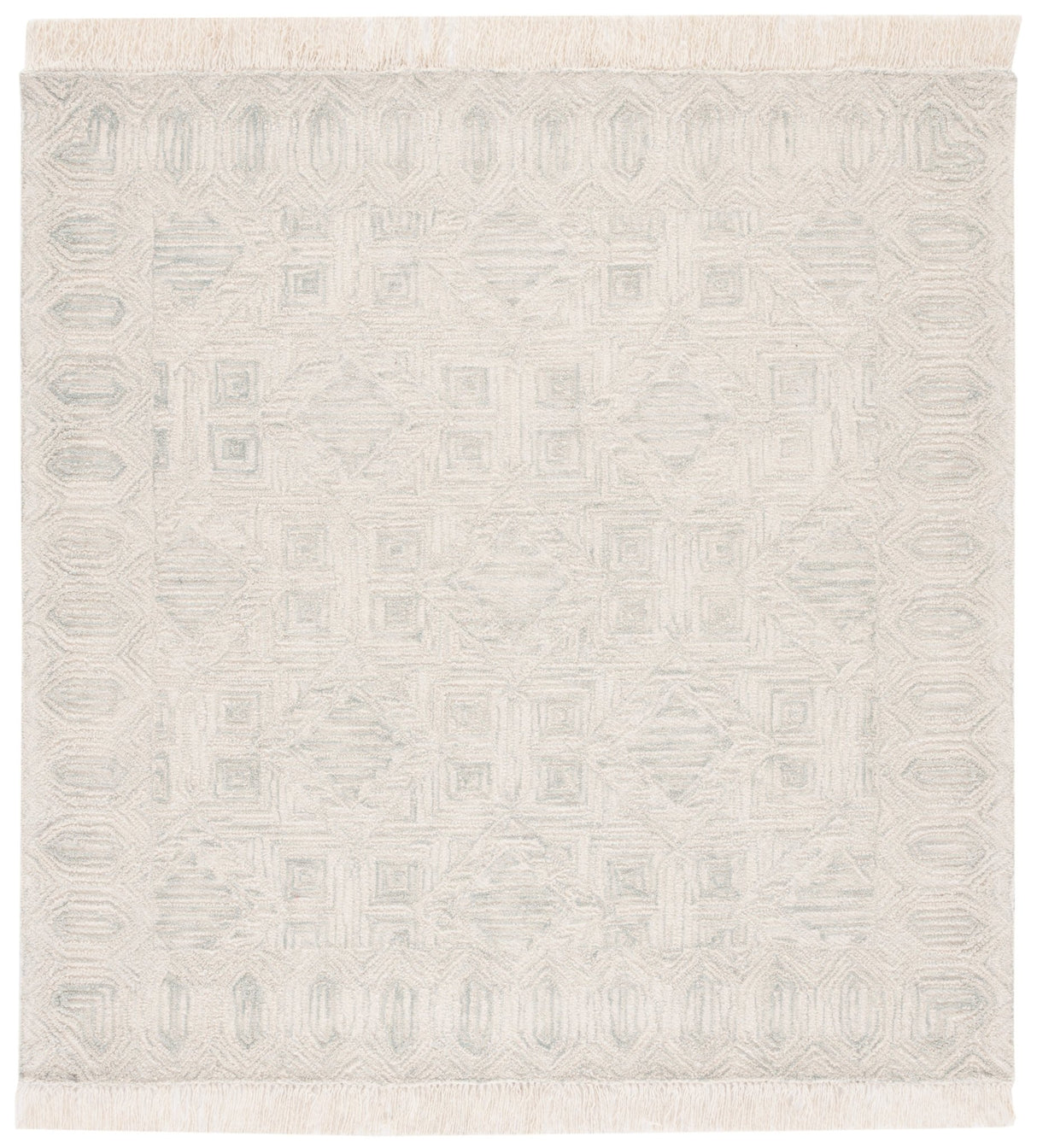 Safavieh Ikat Ikt805B Ivory/Light Blue Rug - Safavieh - ikt805b - 6sq