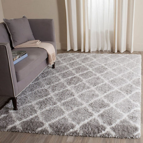 Safavieh Indie Shag Sgi322B Grey / Ivory Rugs - Safavieh - sgi322b - 3