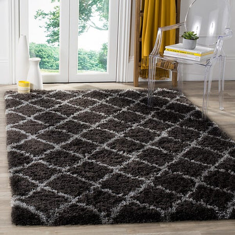 Safavieh Indie Shag Sgi322D Dark Grey / Grey Rugs - Safavieh - sgi322d - 4