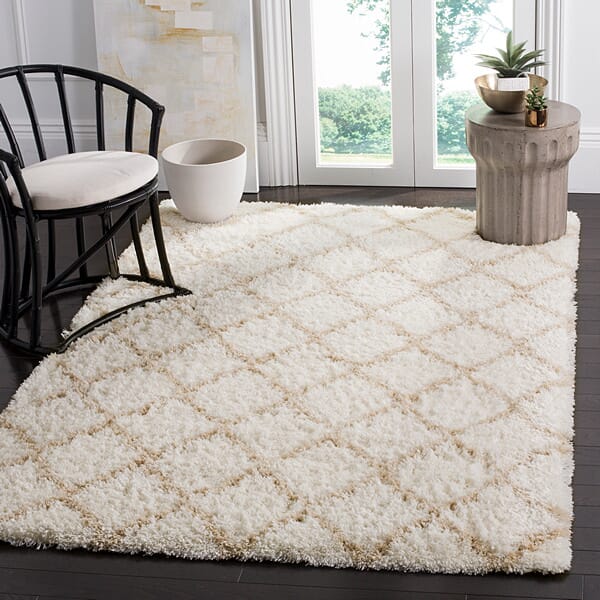 Safavieh Indie Shag Sgi322K Ivory / Light Beige Rugs - Safavieh - sgi322k - 3