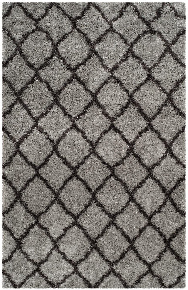 Safavieh Indie Shag Sgi322S Grey / Dark Grey Rugs - Safavieh - sgi322s - 3