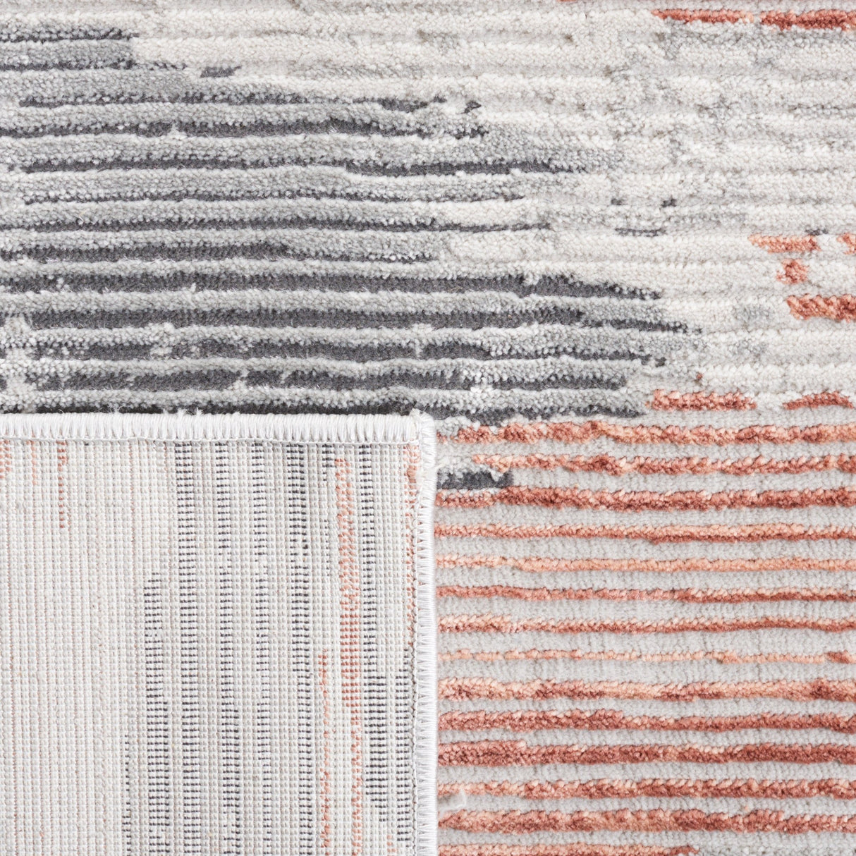 Safavieh Invista Inv534F Light Grey/Rust Rug - Safavieh - inv534f - 7r
