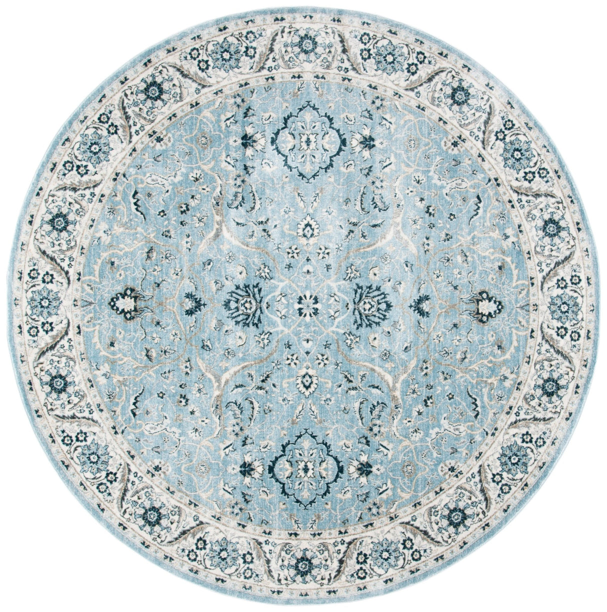 Safavieh Isabella Isa912M Light Blue/Cream Rug - Safavieh - isa912m - 7r