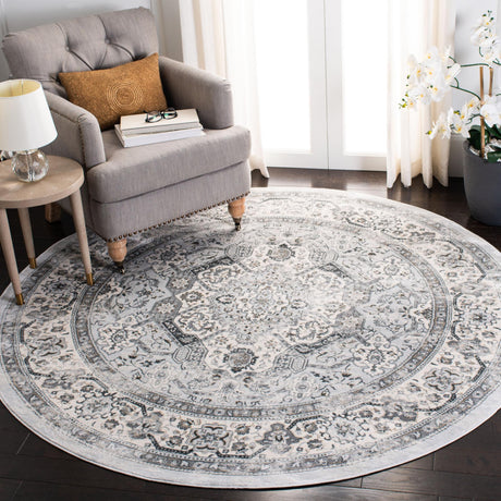 Safavieh Isabella Isa916H Dark Grey/Cream Rug - Safavieh - isa916h - 7sq