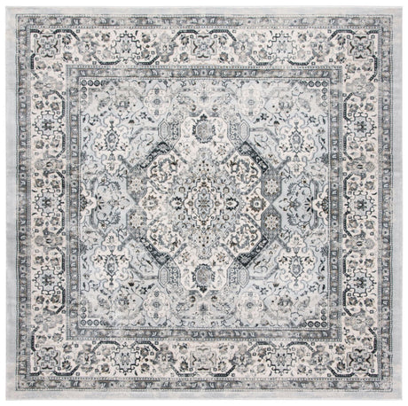 Safavieh Isabella Isa916H Dark Grey/Cream Rug - Safavieh - isa916h - 7sq