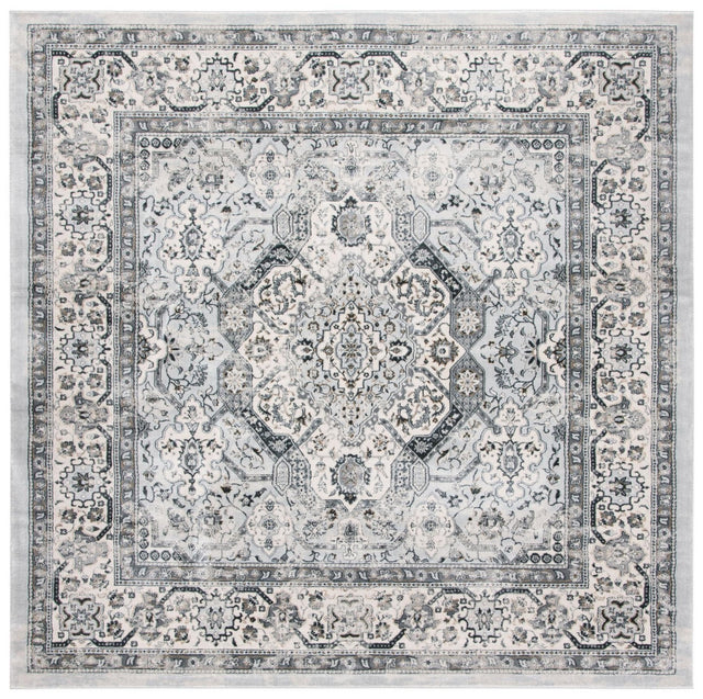 Safavieh Isabella Isa916H Dark Grey/Cream Rug - Safavieh - isa916h - 7sq