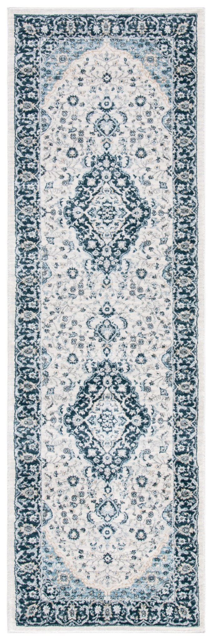 Safavieh Isabella Isa919A Cream/Dark Blue Rug - Safavieh - isa919a - 25