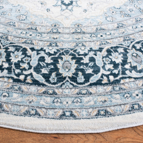Safavieh Isabella Isa919A Cream/Dark Blue Rug - Safavieh - isa919a - 4r
