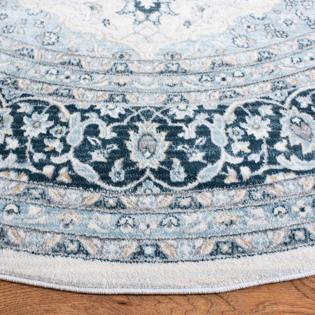 Safavieh Isabella Isa919A Cream/Dark Blue Rug - Safavieh - isa919a - 4r