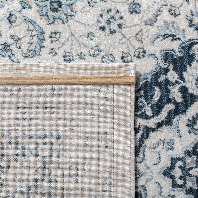 Safavieh Isabella Isa919A Cream/Dark Blue Rug - Safavieh - isa919a - 4r