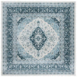Safavieh Isabella Isa919A Cream/Dark Blue Rug - Safavieh - isa919a - 4sq