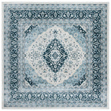 Safavieh Isabella Isa919A Cream/Dark Blue Rug - Safavieh - isa919a - 4sq