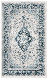 Safavieh Isabella Isa919A Cream/Dark Blue Rug - Safavieh - isa919a - 4sq