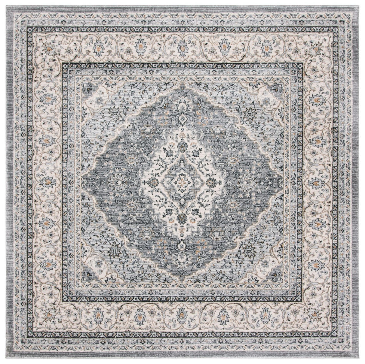 Safavieh Isabella Isa919F Grey/Cream Rug - Safavieh - isa919f - 7sq