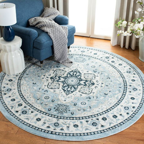 Safavieh Isabella Isa936M Light Blue/Cream Rug - Safavieh - isa936m - 7r