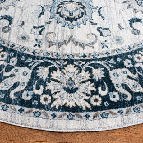 Safavieh Isabella Isa940A Cream/Navy Rug - Safavieh - isa940a - 4r