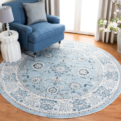 Safavieh Isabella Isa940M Light Blue/Cream Rug - Safavieh - isa940m - 7sq