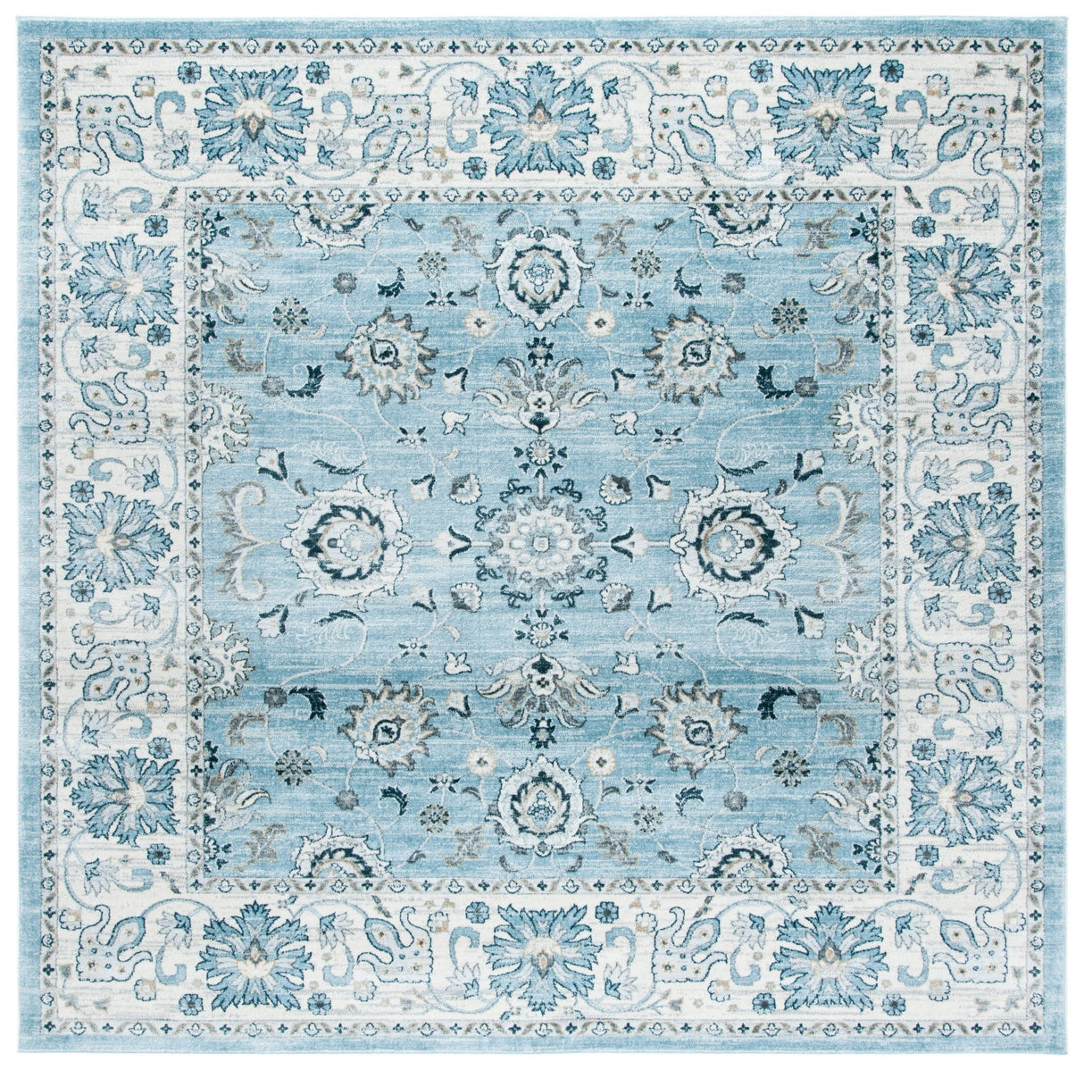 Safavieh Isabella Isa940M Light Blue/Cream Rug - Safavieh - isa940m - 7sq
