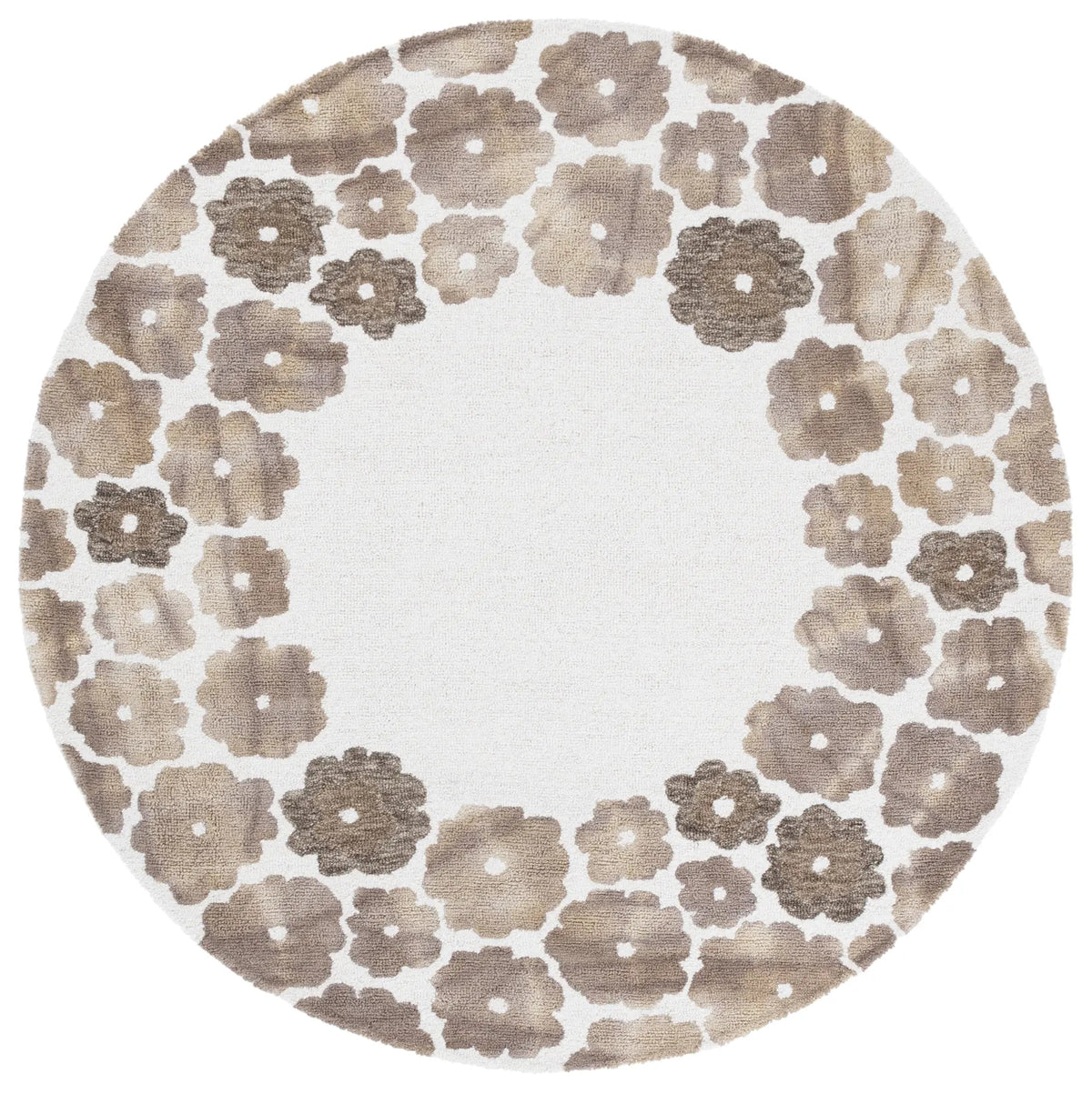 Safavieh Jardin 6'-0" x 6'-0" Rug in Beige / Ivory