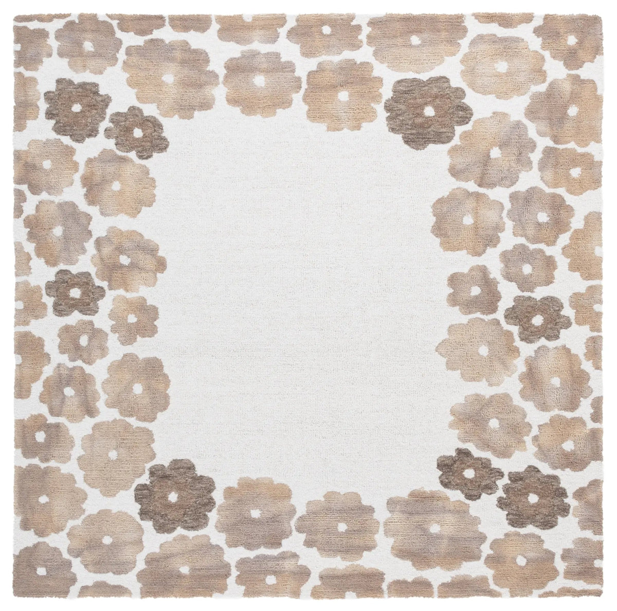 Safavieh Jardin 6'-0" x 6'-0" Rug in Beige / Ivory