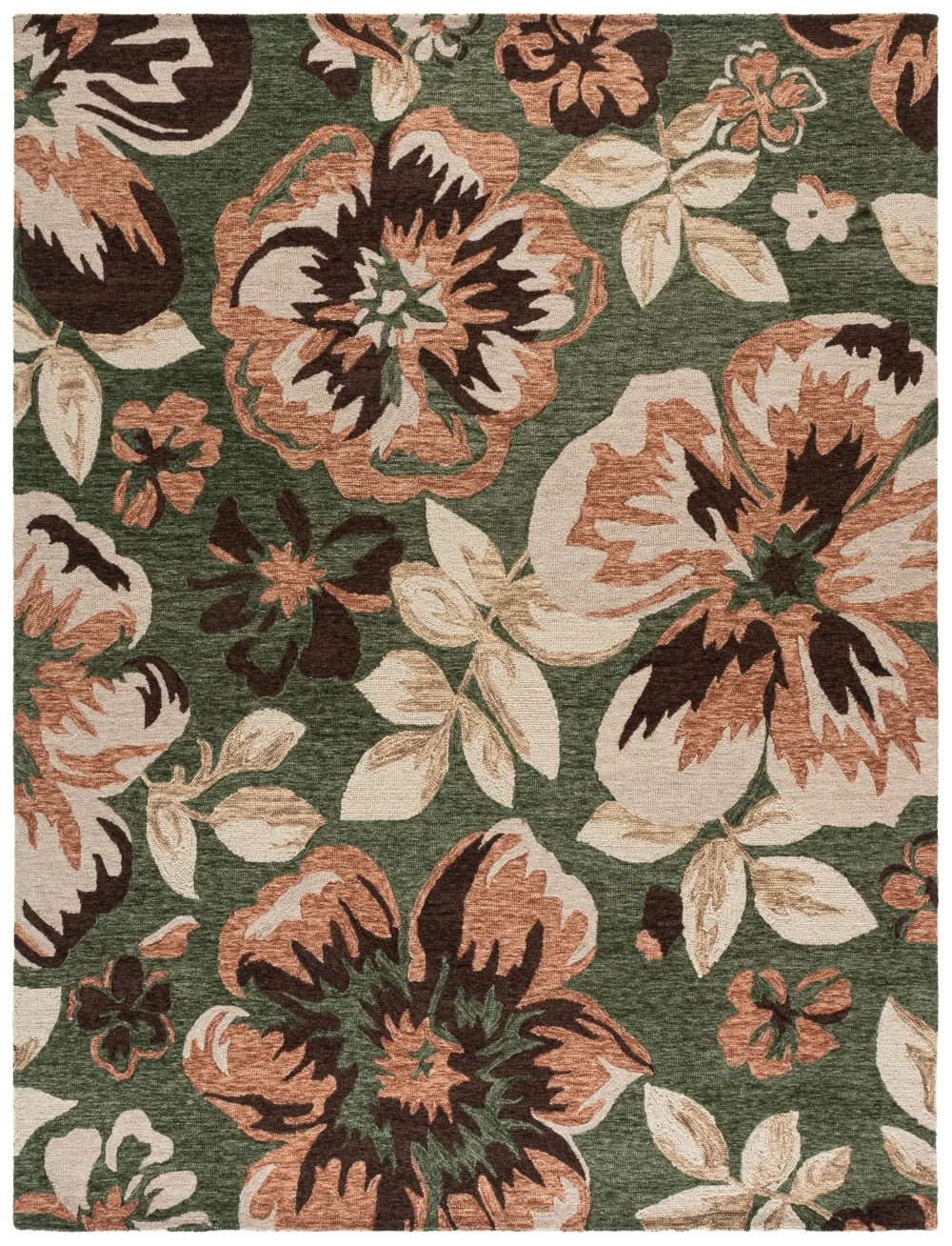 Safavieh Jardin 8'-0" x 10'-0" Rug in Green / Pink