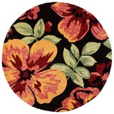 Safavieh Jardin 6'-0" x 6'-0" Rug in Black / Red