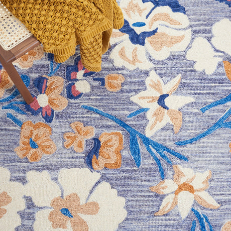 Safavieh Jardin Jar153M Blue/Ivory Rug - Safavieh - jar153m - 6r