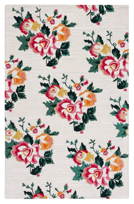Safavieh Jardin Jar156A Ivory/Red Rug - Safavieh - jar156a - 3
