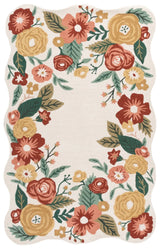 Safavieh Jardin 4'-0" x 6'-0" Rug in Ivory / Red
