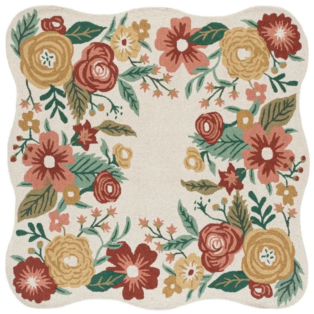 Safavieh Jardin 6'-0" x 6'-0" Rug in Ivory / Red