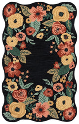 Safavieh Jardin 4'-0" x 6'-0" Rug in Black / Pink
