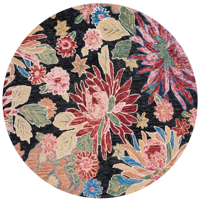 Safavieh Jardin Jar251H Charcoal/Red Rugs - Safavieh - jar251h - 6r
