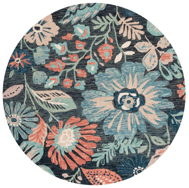 Safavieh Jardin Jar252H Charcoal/Blue Rugs - Safavieh - jar252h - 6r