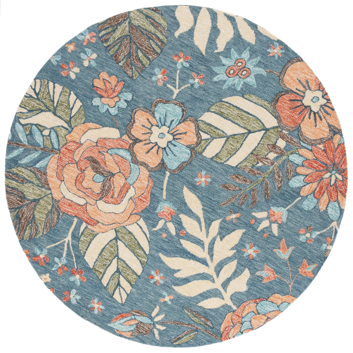 Safavieh Jardin 6'-0" x 6'-0" Rug in Blue / Green