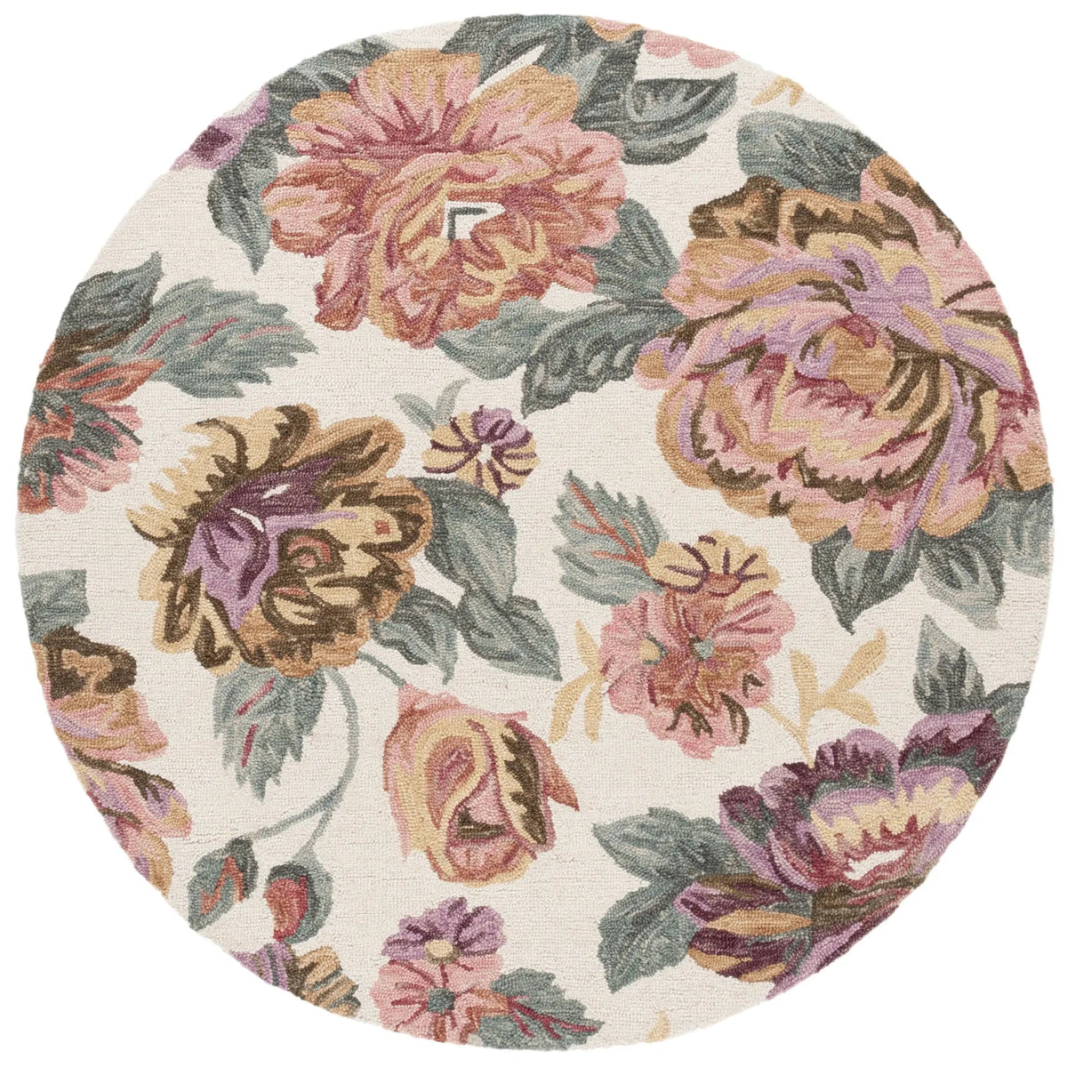 Safavieh Jardin 6'-0" x 6'-0" Rug in Ivory / Red